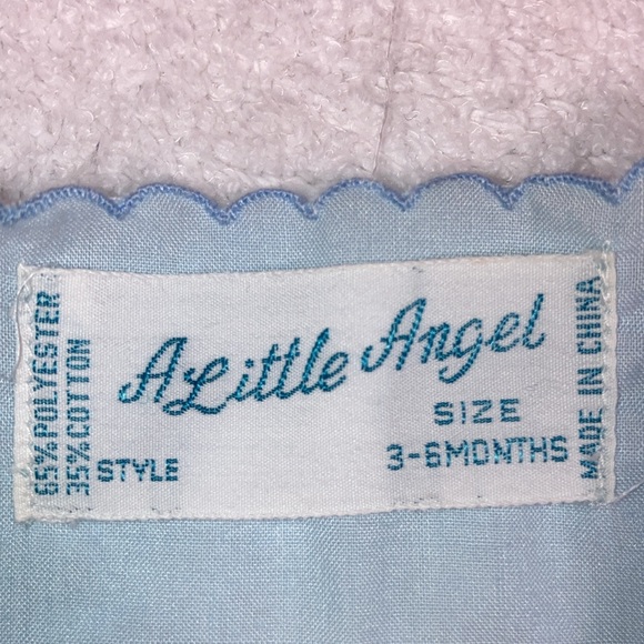 Vintage 70’s a little angel button vest teddy bear balloon set 3/6m - Picture 6 of 9